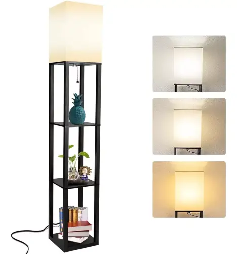 Lampara-De-Piso-Columna-Con-Estante-3-Colores-Estilo-Chino